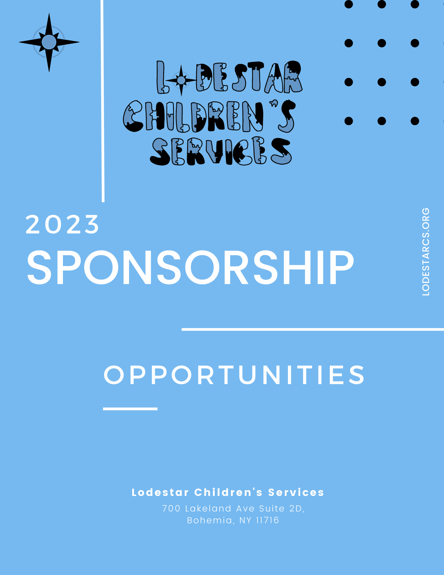 Partnerships Small & Large. Sponsor Us At Lodestar Children’s Services